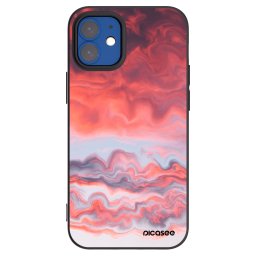 Fekete szilikon tok az alábbi mobiltelefonokra Apple iPhone 12 mini - Sunset