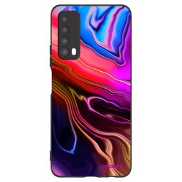 Fekete szilikon tok az alábbi mobiltelefonokra Huawei P Smart 2021 - Electric