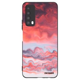 Fekete szilikon tok az alábbi mobiltelefonokra Huawei P Smart 2021 - Sunset