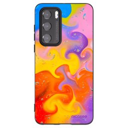 Fekete szilikon tok az alábbi mobiltelefonokra Huawei P40 - Bubbles