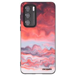 Fekete szilikon tok az alábbi mobiltelefonokra Huawei P40 - Sunset