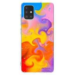 Átlátszó szilikon tok az alábbi mobiltelefonokra Samsung Galaxy M51 M515F - Bubbles