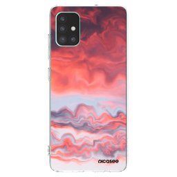 Átlátszó szilikon tok az alábbi mobiltelefonokra Samsung Galaxy M51 M515F - Sunset