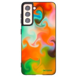 Fekete szilikon tok az alábbi mobiltelefonokra Samsung Galaxy S21 5G G991B - Juice
