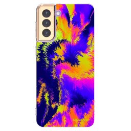 Átlátszó szilikon tok az alábbi mobiltelefonokra Samsung Galaxy S21+ 5G G996F - Burn