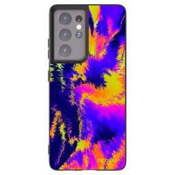 Fekete szilikon tok az alábbi mobiltelefonokra Samsung Galaxy S21 Ultra 5G G998B - Burn