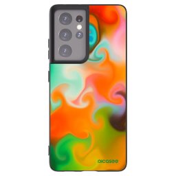 Fekete szilikon tok az alábbi mobiltelefonokra Samsung Galaxy S21 Ultra 5G G998B - Juice