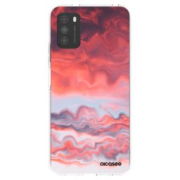 Átlátszó szilikon tok az alábbi mobiltelefonokra Xiaomi Poco M3 - Sunset