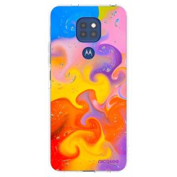 Átlátszó szilikon tok az alábbi mobiltelefonokra Motorola Moto G9 Play - Bubbles