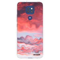 Átlátszó szilikon tok az alábbi mobiltelefonokra Motorola Moto G9 Play - Sunset