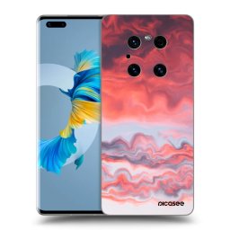 Átlátszó szilikon tok az alábbi mobiltelefonokra Huawei Mate 40 Pro - Sunset