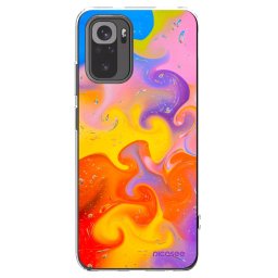 Átlátszó szilikon tok az alábbi mobiltelefonokra Xiaomi Redmi Note 10 - Bubbles