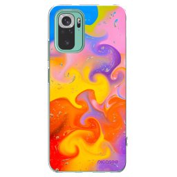 Átlátszó szilikon tok az alábbi mobiltelefonokra Xiaomi Redmi Note 10 Pro - Bubbles