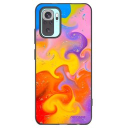 Fekete szilikon tok az alábbi mobiltelefonokra Xiaomi Redmi Note 10 Pro - Bubbles