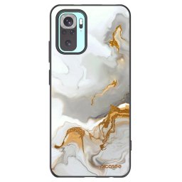 Fekete szilikon tok az alábbi mobiltelefonokra Xiaomi Redmi Note 10 Pro - Her