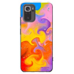 Átlátszó szilikon tok az alábbi mobiltelefonokra Xiaomi Redmi Note 10S - Bubbles