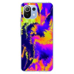 Átlátszó szilikon tok az alábbi mobiltelefonokra Xiaomi Mi 11 Lite - Burn
