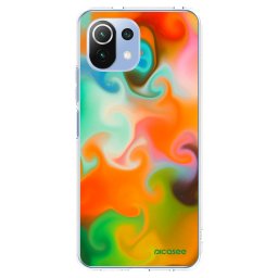 Átlátszó szilikon tok az alábbi mobiltelefonokra Xiaomi Mi 11 Lite - Juice