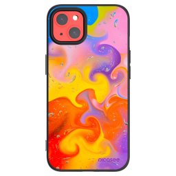 Fekete szilikon tok az alábbi mobiltelefonokra Apple iPhone 13 - Bubbles