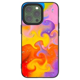 Fekete szilikon tok az alábbi mobiltelefonokra Apple iPhone 13 Pro - Bubbles