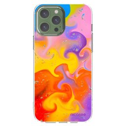 Átlátszó szilikon tok az alábbi mobiltelefonokra Apple iPhone 13 Pro Max - Bubbles