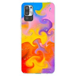Átlátszó szilikon tok az alábbi mobiltelefonokra Xiaomi Redmi Note 10 5G - Bubbles