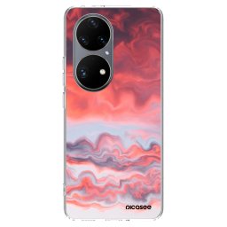 Átlátszó szilikon tok az alábbi mobiltelefonokra Huawei P50 - Sunset