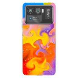 Átlátszó szilikon tok az alábbi mobiltelefonokra Xiaomi Mi 11 Ultra - Bubbles