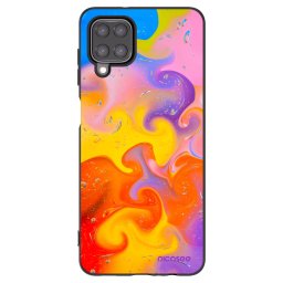 Fekete szilikon tok az alábbi mobiltelefonokra Samsung Galaxy M12 M127F - Bubbles
