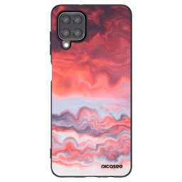 Fekete szilikon tok az alábbi mobiltelefonokra Samsung Galaxy M12 M127F - Sunset