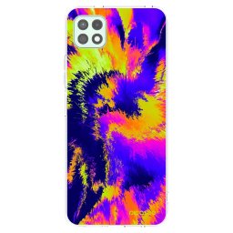 Átlátszó szilikon tok az alábbi mobiltelefonokra Samsung Galaxy A22 A226B 5G - Burn