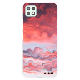 Átlátszó szilikon tok az alábbi mobiltelefonokra Samsung Galaxy A22 A226B 5G - Sunset