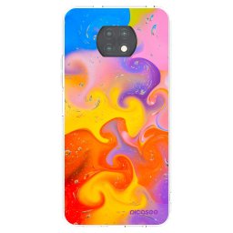 Átlátszó szilikon tok az alábbi mobiltelefonokra Xiaomi Redmi Note 9T - Bubbles