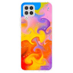 Átlátszó szilikon tok az alábbi mobiltelefonokra Samsung Galaxy A22 A225F 4G - Bubbles