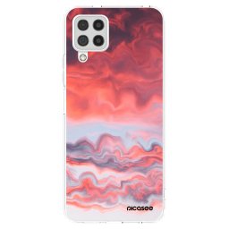 Átlátszó szilikon tok az alábbi mobiltelefonokra Samsung Galaxy A22 A225F 4G - Sunset