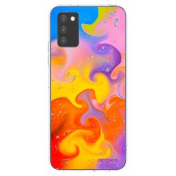 Átlátszó szilikon tok az alábbi mobiltelefonokra Samsung Galaxy A03s A037G - Bubbles