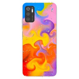 Átlátszó szilikon tok az alábbi mobiltelefonokra Xiaomi Poco M3 Pro 5G - Bubbles