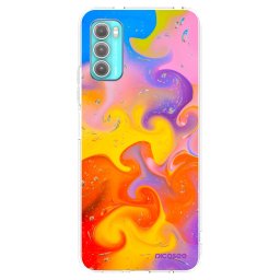 Átlátszó szilikon tok az alábbi mobiltelefonokra Motorola Moto G60 - Bubbles
