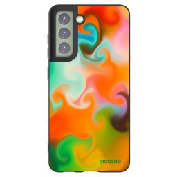 Fekete szilikon tok az alábbi mobiltelefonokra Samsung Galaxy S21 FE 5G - Juice