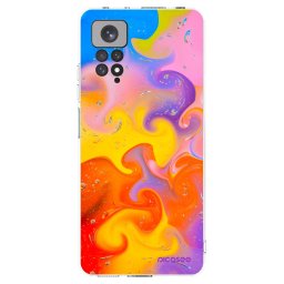Átlátszó szilikon tok az alábbi mobiltelefonokra Xiaomi Redmi Note 11S 4G - Bubbles