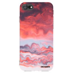 Átlátszó szilikon tok az alábbi mobiltelefonokra Apple iPhone SE 2022 - Sunset