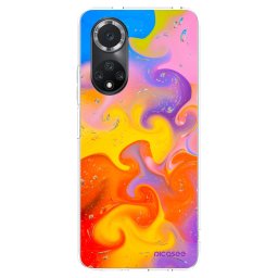 Átlátszó szilikon tok az alábbi mobiltelefonokra Huawei Nova 9 SE - Bubbles