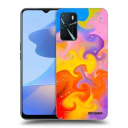 Fekete szilikon tok az alábbi mobiltelefonokra OPPO A16s - Bubbles