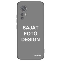 Fekete szilikon tok az alábbi mobiltelefonokra Xiaomi 12X - Saját fotó/motívum