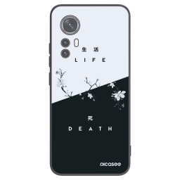 Fekete szilikon tok az alábbi mobiltelefonokra Xiaomi 12X - Life - Death