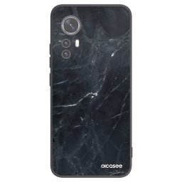 Fekete szilikon tok az alábbi mobiltelefonokra Xiaomi 12X - Black marble