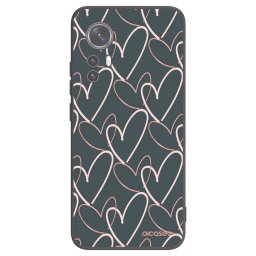 Fekete szilikon tok az alábbi mobiltelefonokra Xiaomi 12X - Lots of love