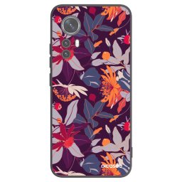 Fekete szilikon tok az alábbi mobiltelefonokra Xiaomi 12X - Purple Leaf