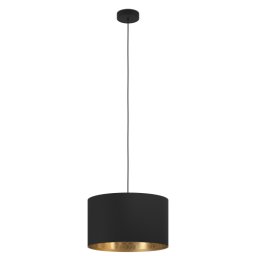 LED lámpa , függeszték , mennyezeti , E27 foglalat , 38 cm , fekete , EGLO , ZARAGOZA , 900145