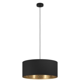 LED lámpa , függeszték , mennyezeti , E27 foglalat , 53 cm , fekete , EGLO , ZARAGOZA , 900146